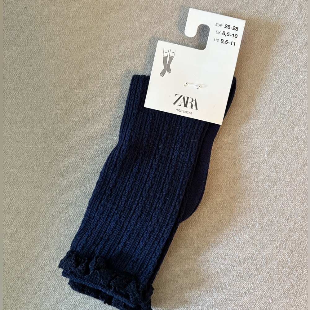 Zara Ruffled High Socks
